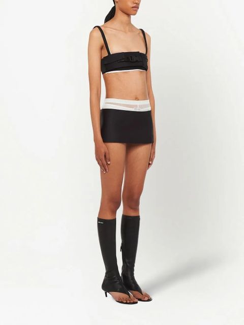 Miu Miu Radzimir buckle-detail bralette top - Black