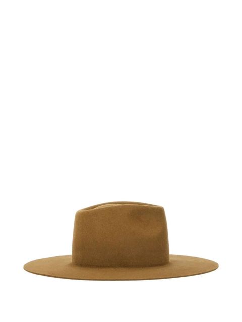 Ruslan Baginskiy logo-detail felt fedora hat - Brown - zdjęcie produktu nr 2