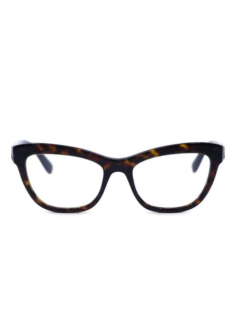 Dolce & Gabbana cat-eye full-rim glasses - Brown - zdjęcie produktu nr 1