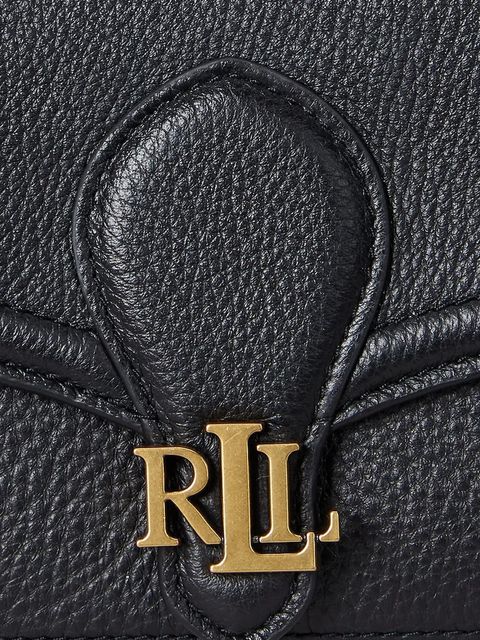 Lauren Ralph Lauren portfel skórzany damski kolor czarny 432977374