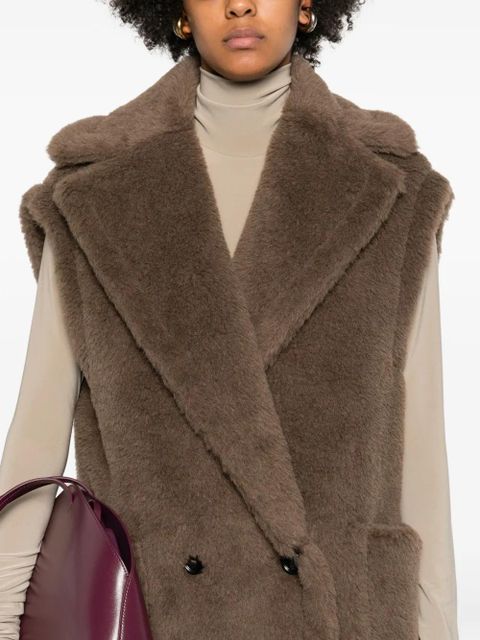Max Mara Bormida double-breasted gilet - Brown