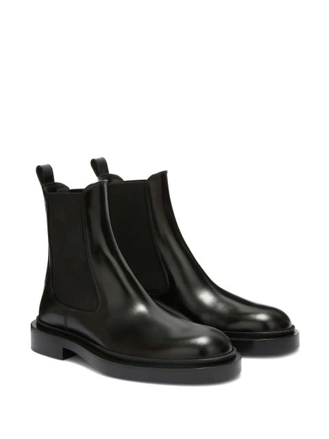 Jil Sander 30mm leather ankle boots - Black - zdjęcie produktu nr 2