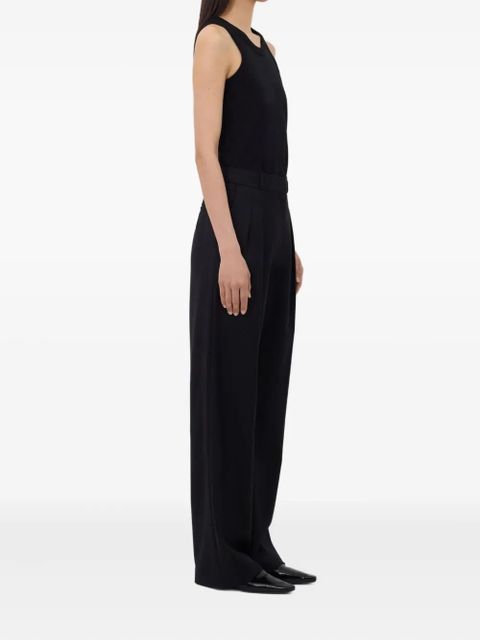 LouLou de Saison Sbiru LDS pleated flare-leg trousers - Black