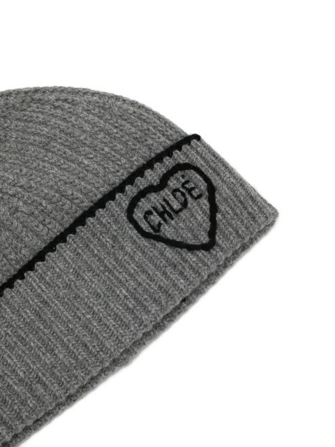 Chloé Encoeur beanie hat - Grey