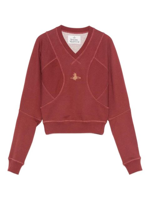 Vivienne Westwood Orb-embroidered V-neck sweater - zdjęcie produktu nr 1