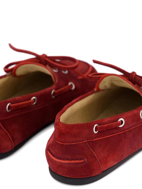 Miu Miu lace-up loafers - Red