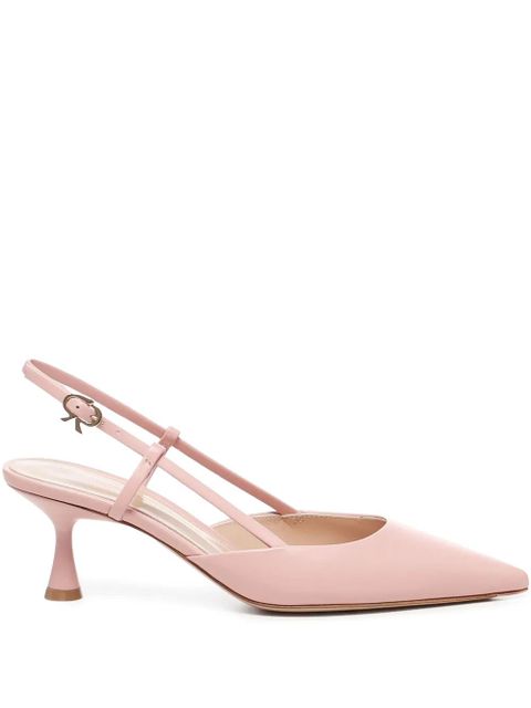 Gianvito Rossi 55mm slingback pointed-toe pumps - Pink - zdjęcie produktu nr 1