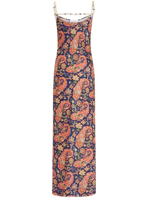 Rabanne Paisley Nuisette Maxi Dress - Blue - zdjęcie produktu nr 1