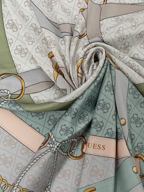 Guess chusta KEFIAH damska kolor niebieski wzorzysta AW5343 POL03