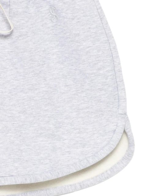 Jil Sander logo-embroidered shorts - Grey