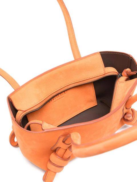 Hereu mini Fleca knot-detail shoulder bag - Orange