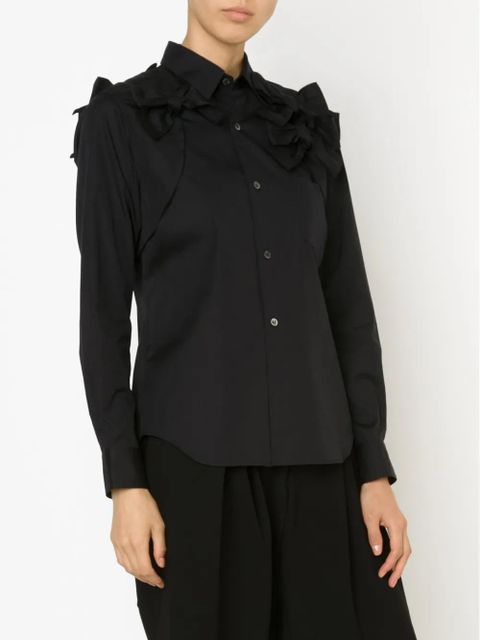 Comme Des Garçons bow detail shirt - Black