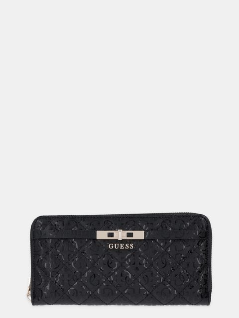 Guess portfel IDRA damski kolor czarny SWGG81 57146