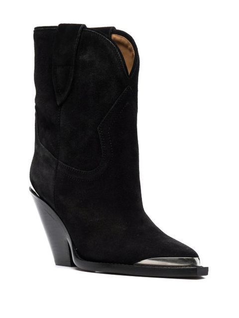 Isabel Marant Leyane 100mm suede boots - Black