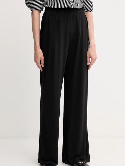 OUI spodnie damskie kolor czarny szerokie high waist 93781 - zdjęcie produktu nr 1