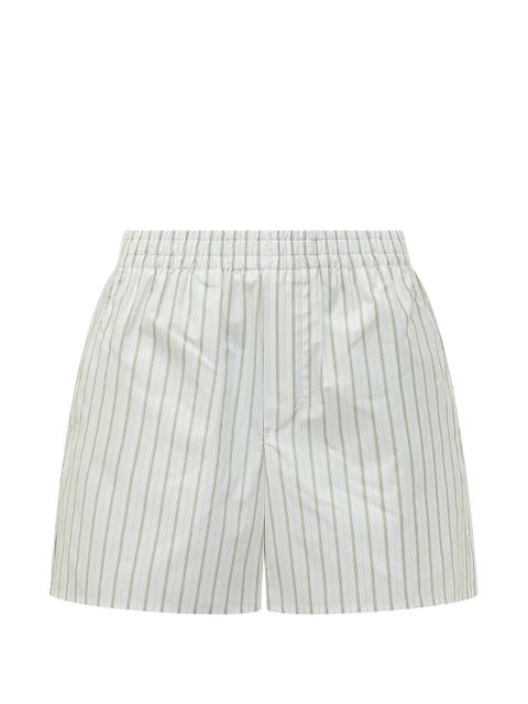 AMI Paris elasticated striped shorts - White - zdjęcie produktu nr 1