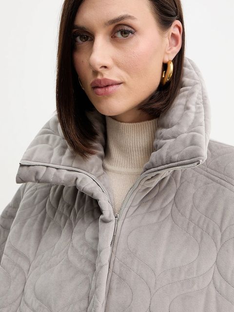 Charo Ruiz Ibiza kurtka kolor szary przejściowa oversize 257310