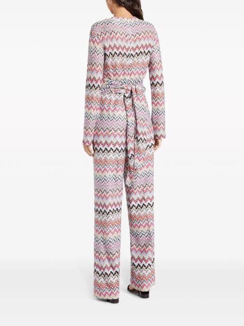 Missoni zig zag-pattern jumpsuit - Pink