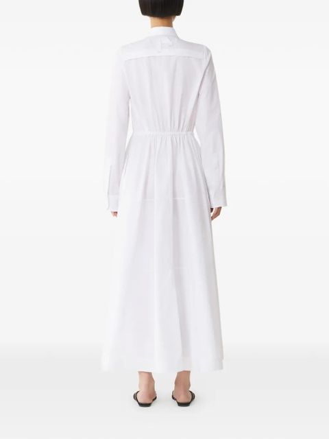 Lanvin long-sleeve midi shirt dress - White