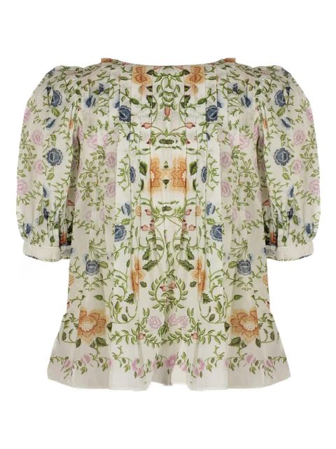 FARM Rio floral print blouse - Neutrals - zdjęcie produktu nr 2