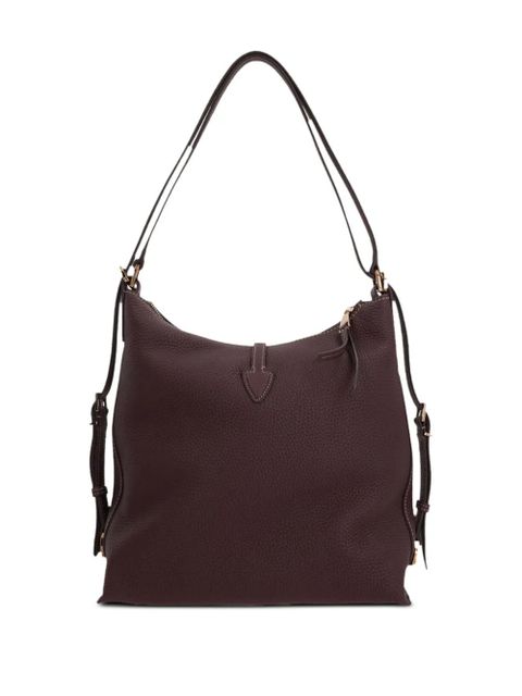 Tod's T Timeless grained leather shoulder bag - Brown - zdjęcie produktu nr 2