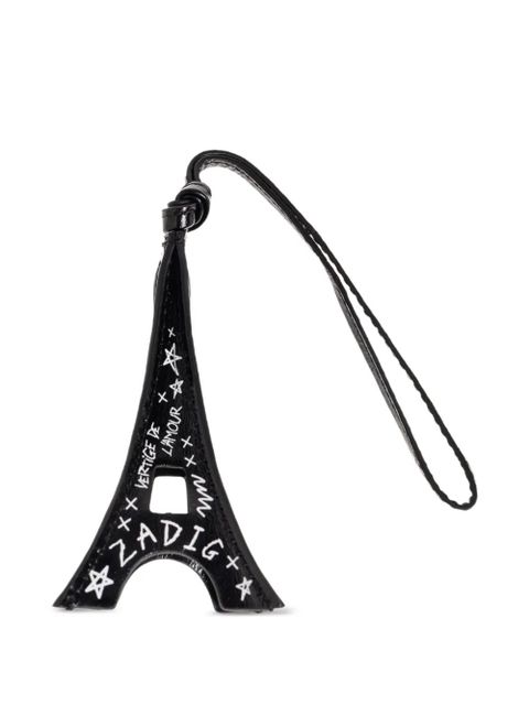 Zadig&Voltaire eiffel tower leather keyring - Black - zdjęcie produktu nr 2