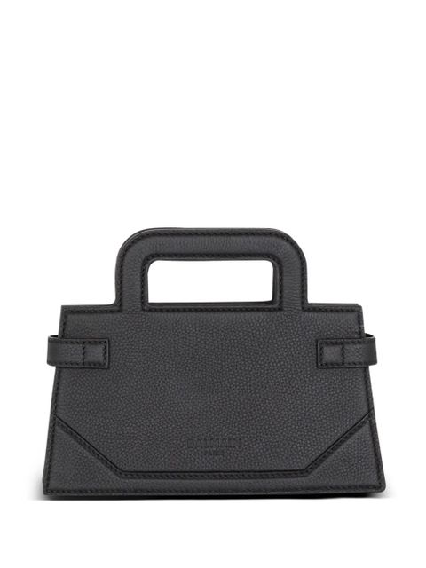 Balmain small B-Buzz leather tote bag - Black