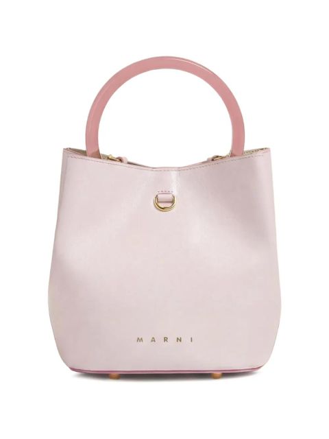 Marni small Pannier ring-detail bucket bag - White - zdjęcie produktu nr 1