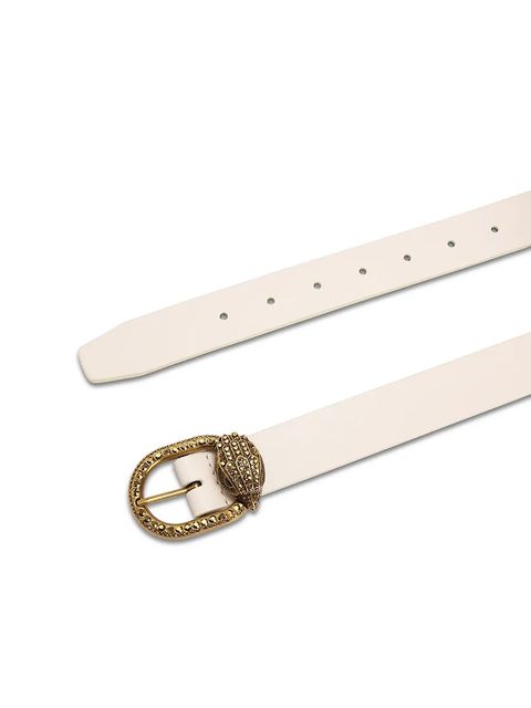 Kurt Geiger London pasek skórzany Mayfair damski kolor beżowy 5257841109 - zdjęcie produktu nr 2