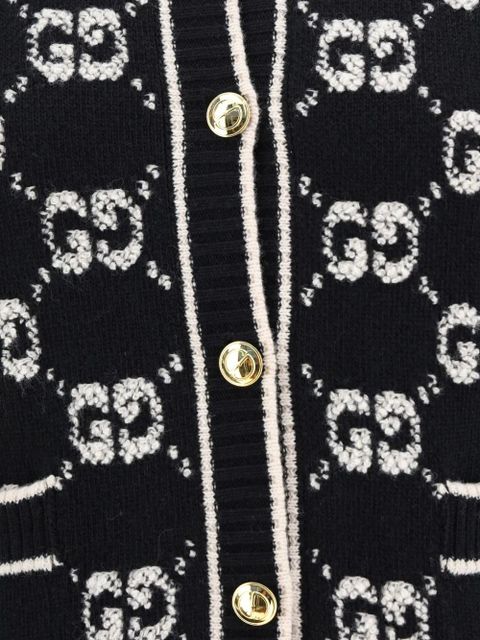 Gucci GG bouclé wool cardigan - Black