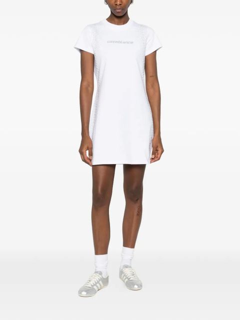 Casablanca crystal-embellishment mini dress - White - zdjęcie produktu nr 2