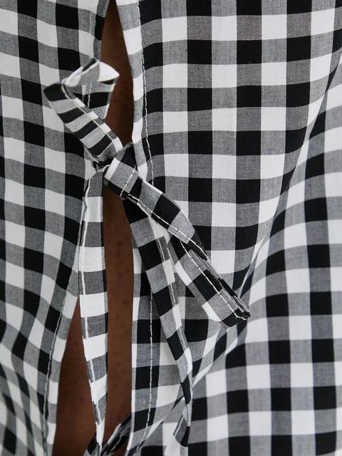 Answear.LAB spodnie bawełniane damskie kolor czarny proste high waist - zdjęcie produktu nr 2