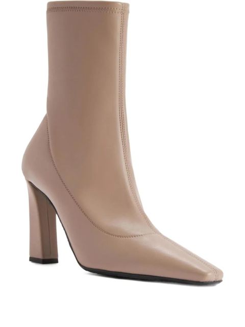Giuseppe Zanotti Janiee Stretch square-toe ankle boots - Neutrals - zdjęcie produktu nr 1