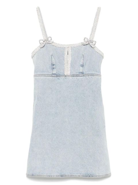 Self-Portrait denim mini dress - Blue - zdjęcie produktu nr 1