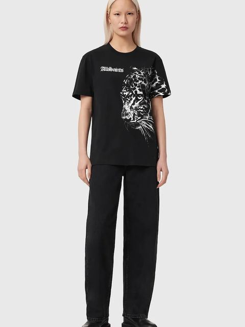 AllSaints t-shirt bawełniany ZAYA - zdjęcie produktu nr 2