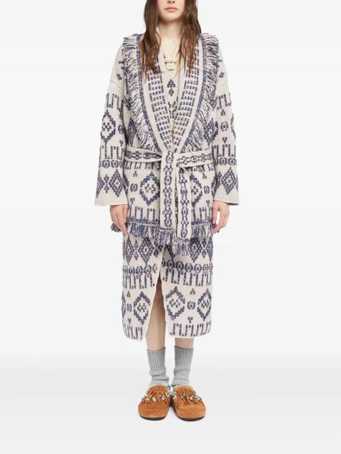 Alanui Grunge Beat cardigan - White