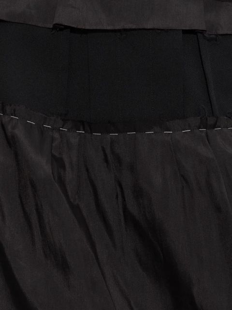 Maison Margiela ruffled midi skirt - Black