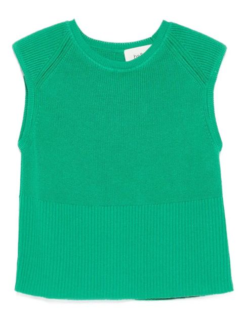 Ba&Sh Esma ribbed-knit sleeveless tank top - Green - zdjęcie produktu nr 1