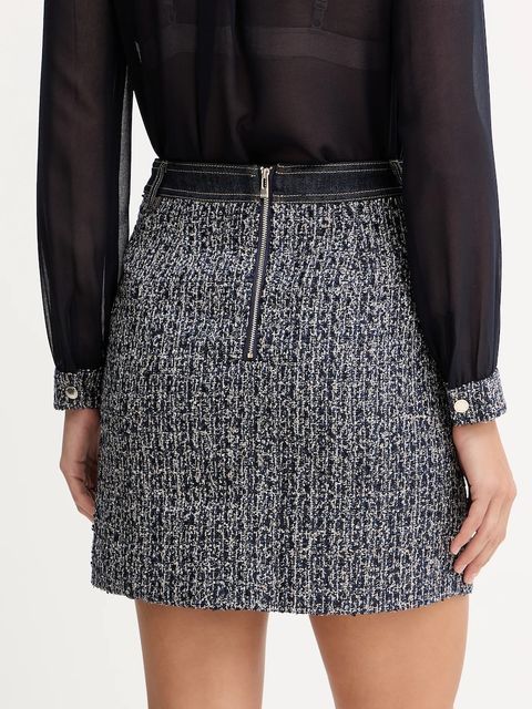 Morgan spódnica kolor granatowy mini rozkloszowana JOSCAR