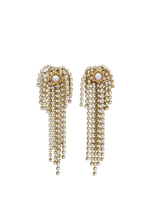 Ulla Johnson crystal-embellished chandelier earrings - Gold - zdjęcie produktu nr 1