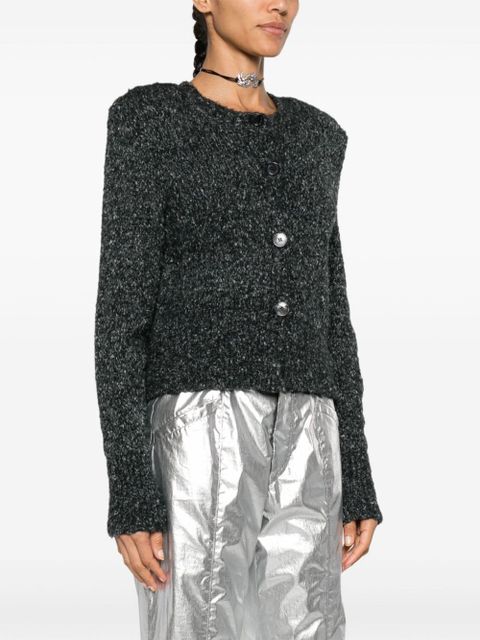 ISABEL MARANT Kathlen cropped cardigan - Grey
