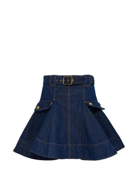 ZIMMERMANN cargo belted mini skirt - Blue - zdjęcie produktu nr 1