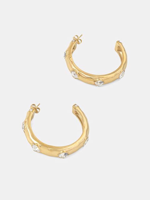 Guess kolczyki damskie ze stali nierdzewnej z cyrkoniami MAMOUNIA - zdjęcie produktu nr 2