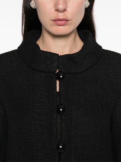 Self-Portrait tweed jacket - Black