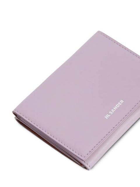 Jil Sander leather mini wallet - Purple