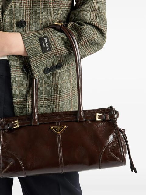 Prada medium Bonnie tote bag - Brown