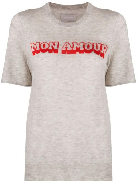 Zadig&Voltaire Mon Amour-jacquard cashmere sweater - Grey - zdjęcie produktu nr 1