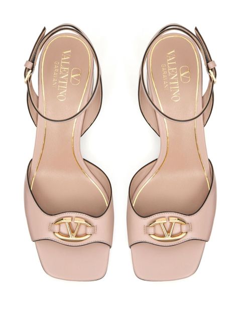 Valentino Garavani VLogo 60mm leather sandals - Pink