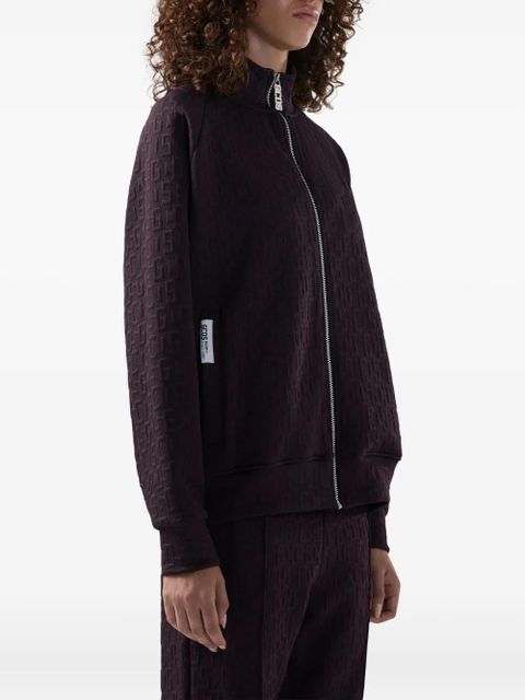 GCDS zip patterned jacket - Red