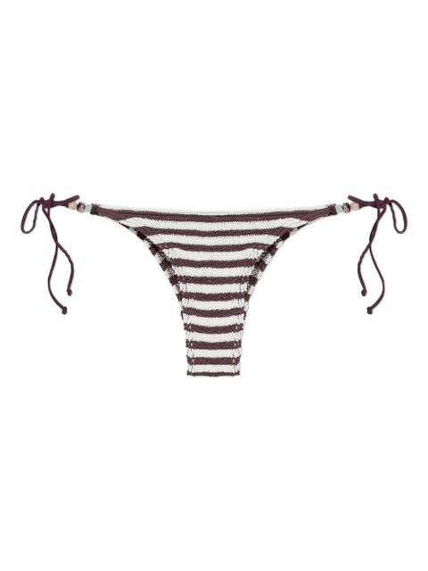 Bond-eye Beaded Tie bikini bottom - White - zdjęcie produktu nr 1